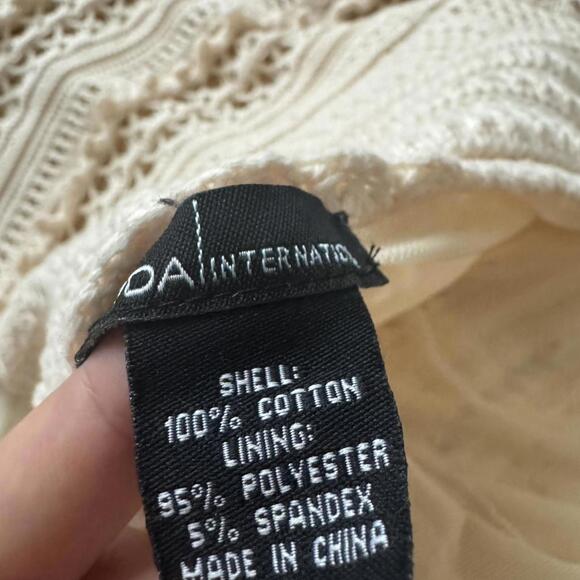 Moda International Women's Cream and Tan Dress - Picture 6 of 6